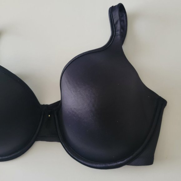 Vanity Fair Bra 36D Body Caress Underwire Full Coverage Convertible Straps Black - Picture 5 of 8